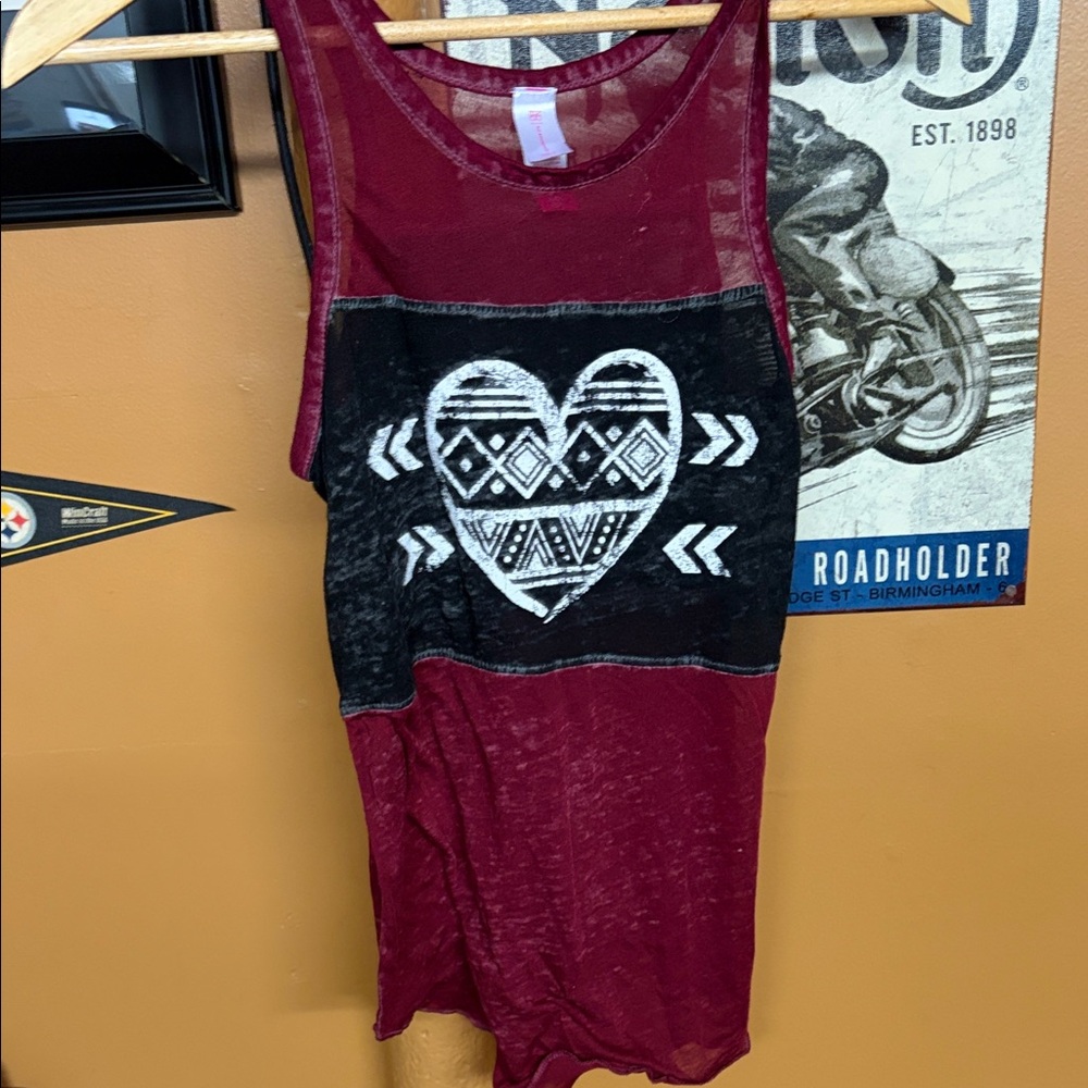 Sheer tank top